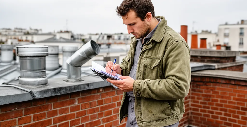 Inspection technique de toiture d'immeuble pour diagnostic DTG copropriété